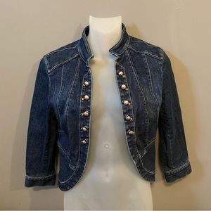 White House Black Market denim jacket sz8
